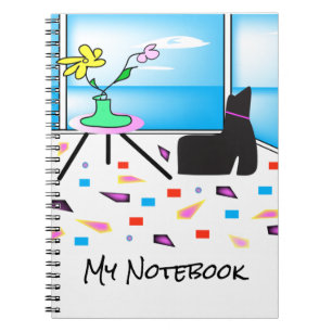 Funky Whimsical Colourful Miami, Graphic Notebook