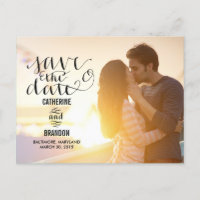 Funky Writing Save The Date