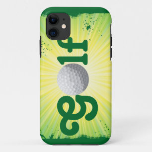 Funky Yellow Green Golf Ball iPhone 5 Case