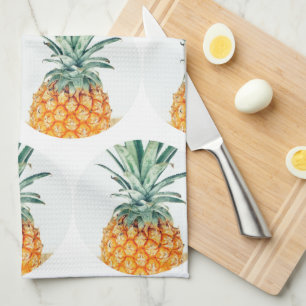 Funky Yummy Pineapple Pineapples  Kitchen Towel