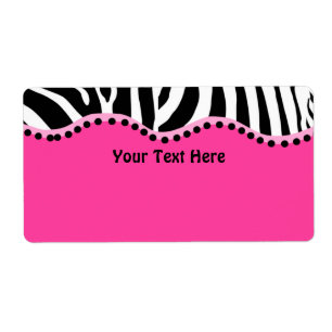 Funky Zebra Avery Label