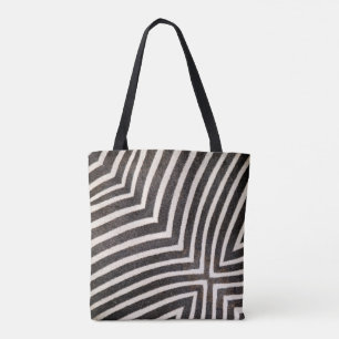 Funky Zebra Stripe Tote Bag