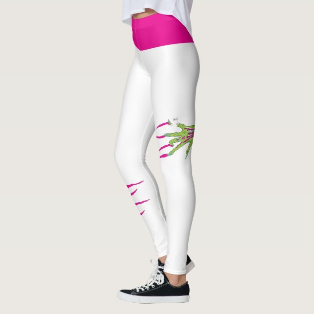 Funky Zombie Attack! Zombie Ripped  Leggings (Left)