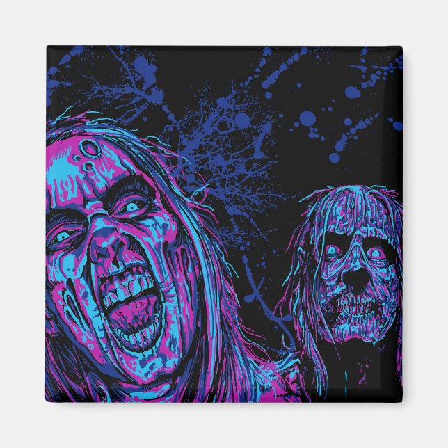 Funky Zombies Magnet (Front)