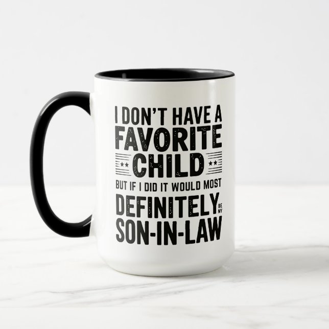 FunMy Favourite Child Most Definitely My Son-In-La Mug (Left)
