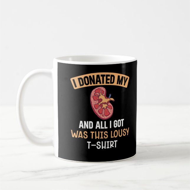 Funn Kidney Transplant Organs Humour Coffee Mug (Left)