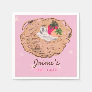 Funnel Cakes Food Truck Baker Business Napkin