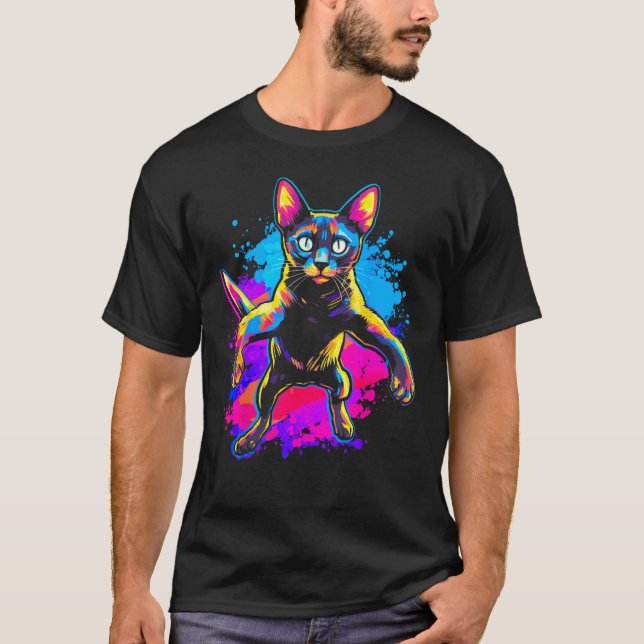 Funniest Siamese Cat T-Shirt (Front)
