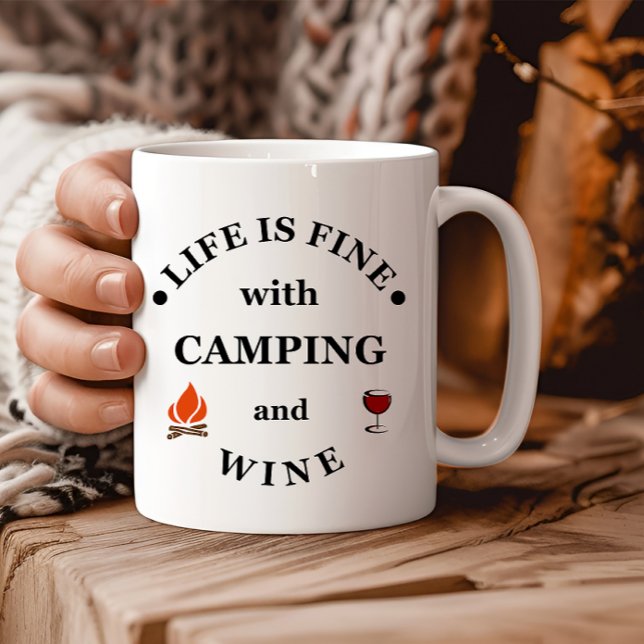 Funnt camping and wine sayings mug (Creator Uploaded)