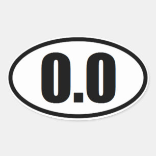 Funny 0.0 Marathon runner sticker