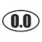 Funny 0.0 Marathon runner sticker
