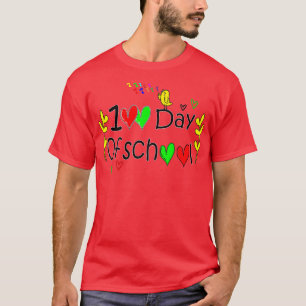 funny 100 day of school gift for students and teac T-Shirt