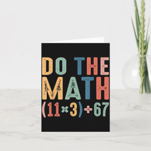 Funny 100 Days School Math Equation Do The Math 10 Card