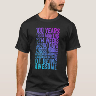 Funny 100th Birthday Old Metre Funny 100 Year Old  T-Shirt