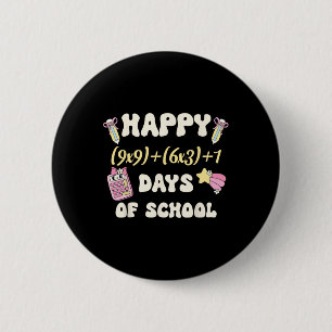 Funny 100th Day Math Formula 100 Days Of School Ma 2 Inch Round Button