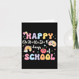 Funny 100th Day Math Formula 100 Days Of School Ma Card