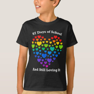 Funny 100th Day Of School Shirt Teacher Heart Vale