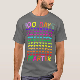 Funny 100th Days Smarter Teachers Pre-k Kids Kinde T-Shirt
