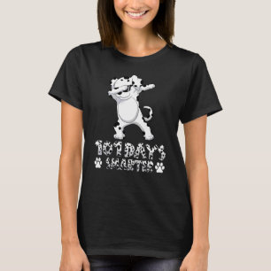 Funny 101 Days Smarter Dabbing Dalmatian Dog T-Shirt