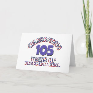 Funny 104th birthday designs card