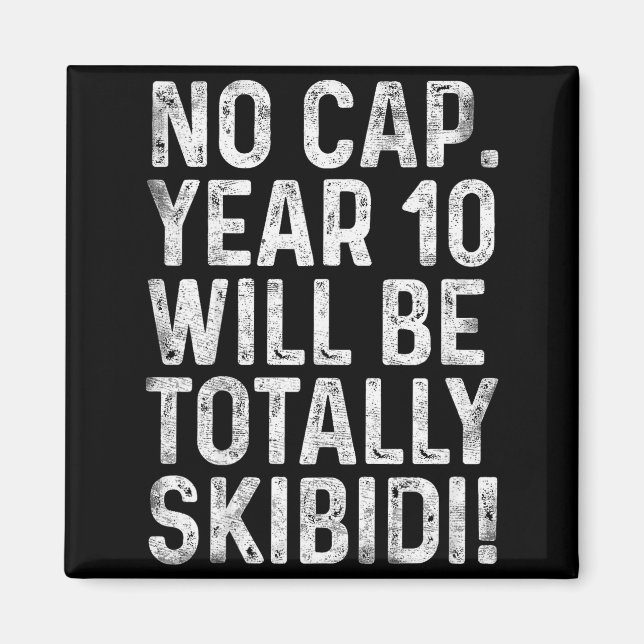 Funny 10 Year Old Bday Boy 10th Birthday Born In 2 Magnet (Front)