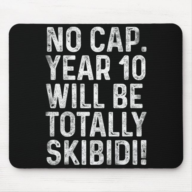 Funny 10 Year Old Bday Boy 10th Birthday Born In 2 Mouse Pad (Front)