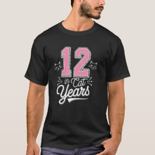 Funny 12 In Cat Years, Cute Cats Themed 64th Birth T-Shirt