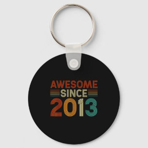 Funny 12 Year Old Awesome Since 2013 Birthday Son Keychain