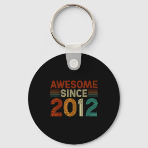 Funny 13 Year Old Awesome Since 2012 Birthday Son  Keychain