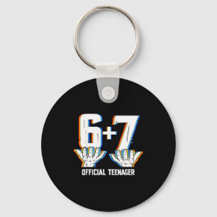 Funny 13th birthday teenager 13 year old boys kids keychain