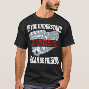 Funny 18436572 Auto Mechanic V8 Muscle Car Firing  T-Shirt