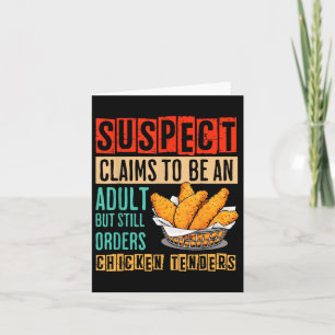 Funny 18th Birthday Becoming Adult Orders Chicken Card