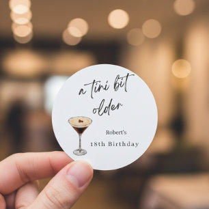 Funny 18th Birthday Party Stickers