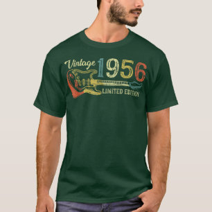 Funny 1956 birthday gift for men Guitar Lover 66th T-Shirt