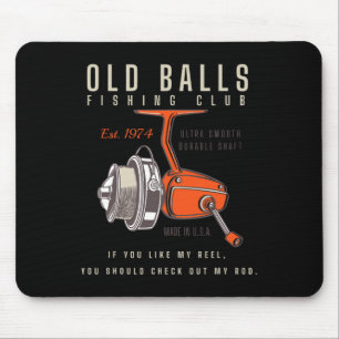 Funny 1974 Fishing Birthday Old Fart For Fisherman Mouse Pad
