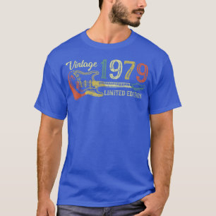 Funny 1979 birthday gift for men Guitar Lover 43th T-Shirt