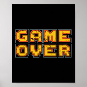Funny 1980s Retro Video Game Arcade Nostalgia Game Poster