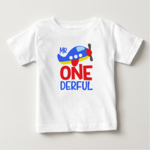 Funny 1st Birthday Mr. Wonderful Baby T-Shirt
