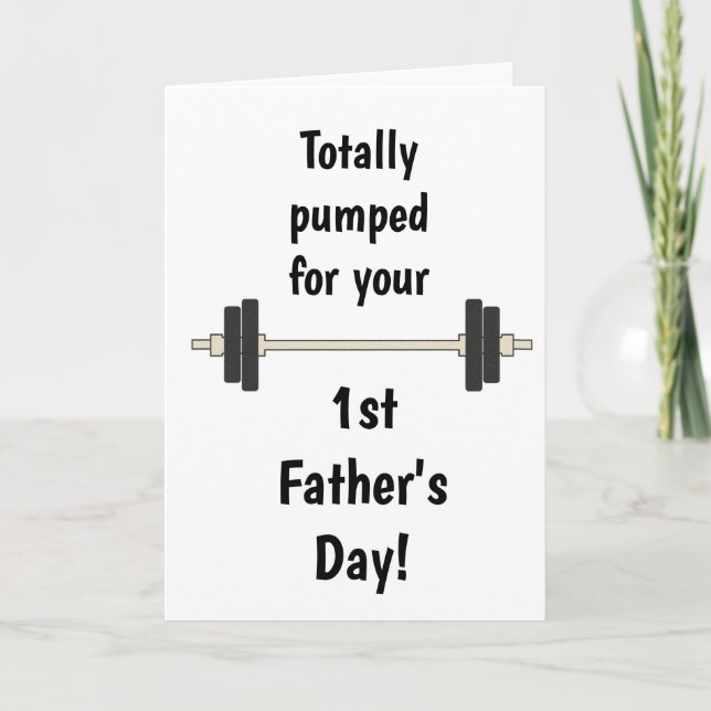 Funny 1st Father's Day Card (Front)