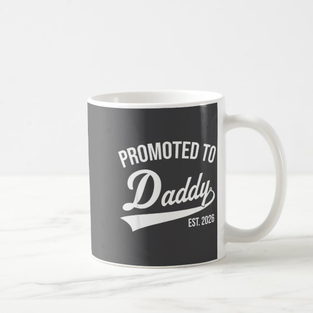 Funny 1st Time Dad Est 2026 New Dad New First Fath Coffee Mug (Right)