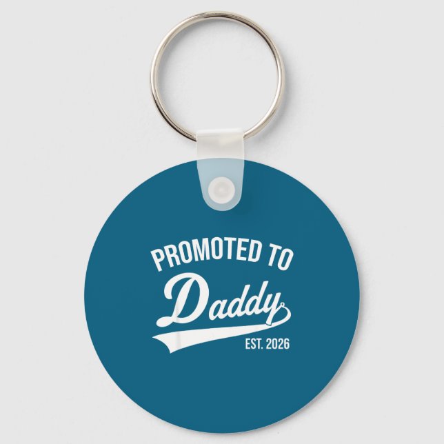 Funny 1st Time Dad Est 2026 New Dad New First Fath Keychain (Front)