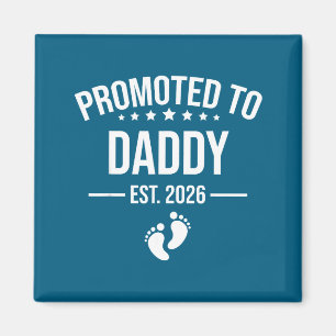 Funny 1st Time Dad Est 2026 New Dad New First Fath Magnet