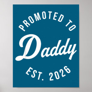 Funny 1st Time Dad Est 2026 New Dad New First Fath Poster