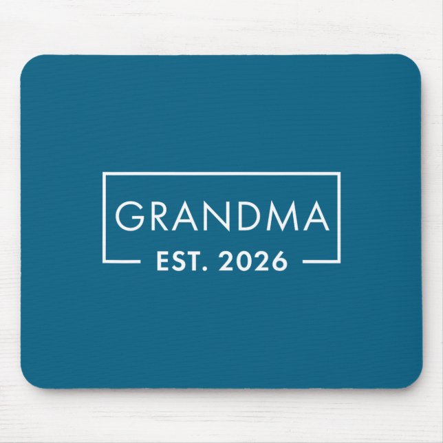 Funny 1st Time Grandma Est 2026 New Grandma  Mouse Pad (Front)