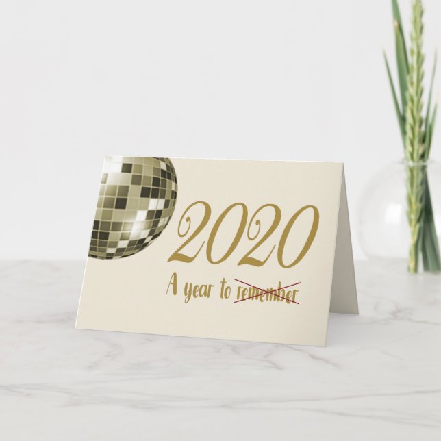 Funny 2020 a Year to Remember New Year Holiday Card (Front)