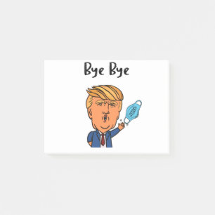 Funny 2020 Christmas Trump Mask Bye Bye Post-it Notes