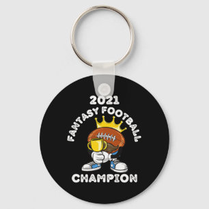 FUNNY 2021 FANTASY FOOTBALL CHAMPION FANTASY LEAGU KEYCHAIN