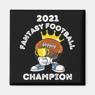 FUNNY 2021 FANTASY FOOTBALL CHAMPION FANTASY LEAGU MAGNET