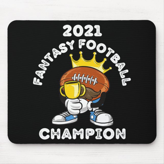 FUNNY 2021 FANTASY FOOTBALL CHAMPION FANTASY LEAGU MOUSE PAD (Front)