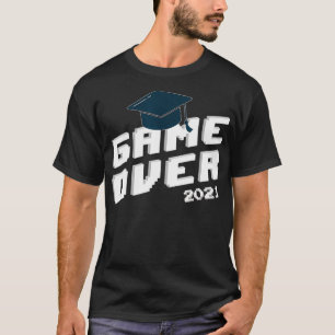 Funny 2021 graduation gifts, Senior Gamer Game Ove T-Shirt